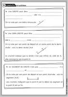 Aperçu - Préparation de séquence / Séquence complète - Géométrie : Droites, demi-droites et segments - Page 3