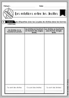 Aperçu - Préparation de séquence / Séquence complète - Les droites parallèles, perpendiculaires et sécantes - Page 1