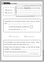 Aperçu - Préparation de séquence / Séquence complète - Les droites parallèles, perpendiculaires et sécantes - Page 2