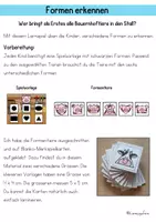 Vorschau - Spiele - Formen erkennen: Spiel für den Kindergarten (Bauernhof) - Seite 1