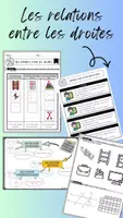 Aperçu - Préparation de séquence / Séquence complète - Les droites parallèles, perpendiculaires et sécantes - Page de couverture