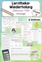 Vorschau - Arbeitsblätter - Lerntheke: Wiederholung Grundrechenarten (Kl.3) - Deckblatt