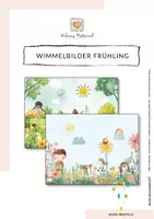 Vorschau - Bildkarten - Wimmelbild Frühling - Sprachförderung mit 24 Bildkarten für Kindergarten, Kita & Grundschule - Seite 1