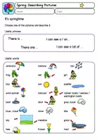 Vorschau - Arbeitsblätter - Describing Pictures: It's springtime (Writing) - Seite 2