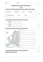 Vorschau - Arbeitsblätter - HSU-Probe Thema "Europa" (Kl. 3/4) - Seite 1