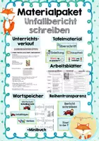 Vorschau - Stundenentwürfe - Unterrichtseinheit - Einen Unfallbericht schreiben - Deckblatt