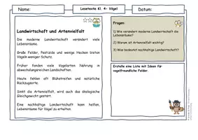 Vorschau - Arbeitsblätter - Vögel im Frühling – Lesetexte Klasse 4 | Klimawandel, Artenvielfalt & Landwirtschaft | Sachunterricht | differenziert - Seite 2