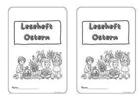 Vorschau - Arbeitsblätter - Leseheft Ostern - Seite 1