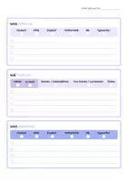 Vorschau - Arbeitsblätter - Lernjournal Grundschule – Komplettpaket Lernbegleiter mit Wochenjournal & Reflexionsseiten - Seite 1