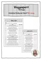 Vorschau - Stundenentwürfe - Weggesperrt: AB Richtig/Falsch | RSAP 2027 - Deckblatt