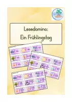 Vorschau - Spiele - Deutsch / Lesedomino: Ein Frühlingstag - Deckblatt