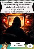 Vorschau - Arbeitsblätter - Extremismus im Internet Politik Klasse 9/10 - Deckblatt