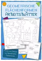 Vorschau - Arbeitsblätter - Arbeitsblätter zu den Geometrischen Flächenformen - Deckblatt