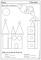 Vorschau - Arbeitsblätter - Arbeitsblätter zu den Geometrischen Flächenformen - Seite 2