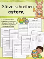 Vorschau - Arbeitsblätter - Materialpaket: Ostern - Lesen, malen, schreiben - Klasse 1 bis 4 - Seite 1