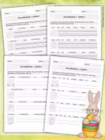 Vorschau - Arbeitsblätter - Sätze schreiben - Klasse 1 bis 4 - Würfelsätze, Purzelsätze, Schlangensätze uvm. - Ostern - Seite 3
