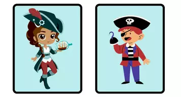 Vista previa - Juegos / Gamificación - Piraten jolasa (aditzak barneratzen) - página 1