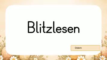 Vorschau - Präsentationen/Tafelbilder - Blitzlesen Ostern – Lesetraining Deutsch | Grundschule Klasse 2–3 - Seite 1
