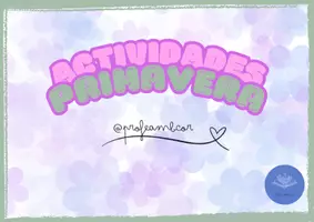 Vista previa - Hojas de trabajo - 🌸 Actividades de primavera Lectoescritura y numeración🌸 - Portada