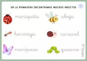 Vista previa - Hojas de trabajo - 🌸 Actividades de primavera Lectoescritura y numeración🌸 - página 2