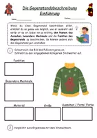 Vorschau - Arbeitsblätter - Materialpaket - Die Gegenstandsbeschreibung (wachsend) - Deckblatt