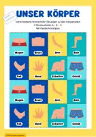 Vorschau - Arbeitsblätter - Unser Körper - Wortschatzübungen I - Deutsch lernen - Deckblatt