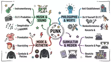 Vorschau - Arbeitsblätter - Lernposter + Arbeitsblätter zum Thema "Punk" + Lösung & MP3 + Mindmaps + Infografik - Seite 2