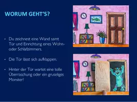 Vorschau - Stundenentwürfe - Klappbild mit Überraschungseffekt - Kunstprojekt mit Bunt-/Filzstsiften - Seite 2