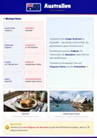 Vorschau - Arbeitsblätter - Steckbrief Australien — Länder und Kontinente entdecken - Deckblatt