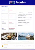 Vorschau - Arbeitsblätter - Steckbrief Australien — Länder und Kontinente entdecken - Seite 1