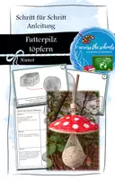 Vorschau - Mal- und Bastelvorlagen - Futterpilz für Vögel töpfern: Schritt für Schritt Anleitung - Deckblatt