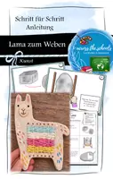 Vorschau - Mal- und Bastelvorlagen - Ein Lama zum Weben töpfern: Schritt für Schritt Anleitung - Deckblatt