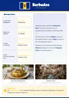 Vorschau - Arbeitsblätter - Steckbrief Barbados — Länder und Kontinente entdecken - Deckblatt