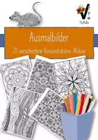 Vorschau - Arbeitsblätter - Ausmalbilder schwierig (20 Motive) - Deckblatt