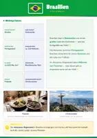 Vorschau - Arbeitsblätter - Steckbrief Brasilien — Länder und Kontinente entdecken - Deckblatt