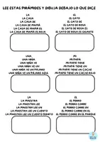 Vista previa - Hojas de trabajo - Lecturas en pirámide para mejorar la fluidez lectora - página 1