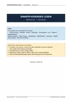 Vorschau - Unterrichtsreihen - Sinnerfassendes Lesen – 7. Schulstufe (Mittelschule) - Seite 1