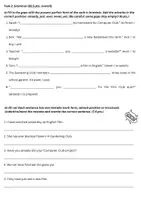 Vorschau - Klassenarbeiten - Klassenarbeit Englisch 6. Klasse LV, tenses, writing - Seite 1
