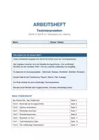 Vorschau - Arbeitsblätter - Arbeitsheft zur Textinterpretation (Analyse und Interpretation) - Deckblatt