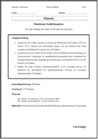 Vorschau - Arbeitsblätter - Klausur Deutsch Oberstufe: Diachrone Gedichtanalyse: Motivvergleich "Tod" (Detlev von Liliencron vs. Joseph von Eichendorff) inkl. Erwartungshorizont - Seite 1