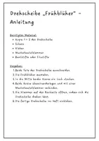 Vorschau - Arbeitsblätter - Frühblüher Drehscheibe - Seite 1