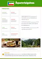 Vorschau - Arbeitsblätter - Steckbrief Äquatorialguinea — Länder und Kontinente entdecken - Seite 1