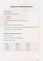 Vorschau - Stationenlernen - Wortarten: Verben konjugieren - Übungsheft mit Merkkästen, Hinweisen, Übungen und Lösungen - Klasse 5 - Seite 1