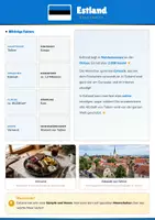 Vorschau - Arbeitsblätter - Steckbrief Estland — Länder und Kontinente entdecken - Deckblatt
