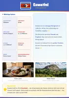 Vorschau - Arbeitsblätter - Steckbrief Eswatini — Länder und Kontinente entdecken - Deckblatt
