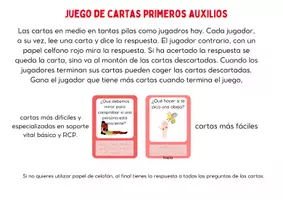 Vista previa - Juegos / Gamificación - Juego de cartas de SVB y Primeros Auxilios (Español/Català) - página 1