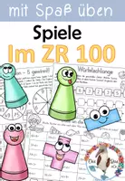 Vorschau - Mal- und Bastelvorlagen - Spiele - Zahlenraum 100 - Addition & Subtraktion mit Zehnerüberschreitung - ohne Vorbereitungsaufwand - Deckblatt