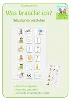 Vorschau - Fördermaterial/Inklusion - Klettmappen: Was brauche ich? - Situationen verstehen - Deckblatt
