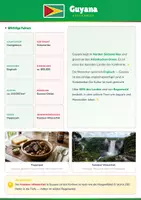 Vorschau - Arbeitsblätter - Steckbrief Guyana — Länder und Kontinente entdecken - Deckblatt
