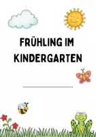 Vorschau - Anderer Materialtyp - Portfoliovorlagen | Frühling | Frühlings-Portfolio - Deckblatt